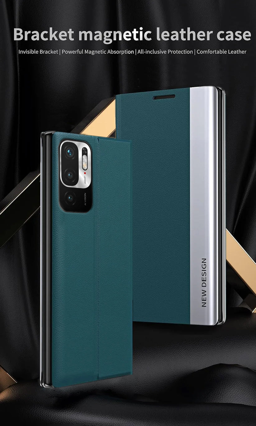 Redmi Note 10T 5G Magnetic Flip Leather Case
