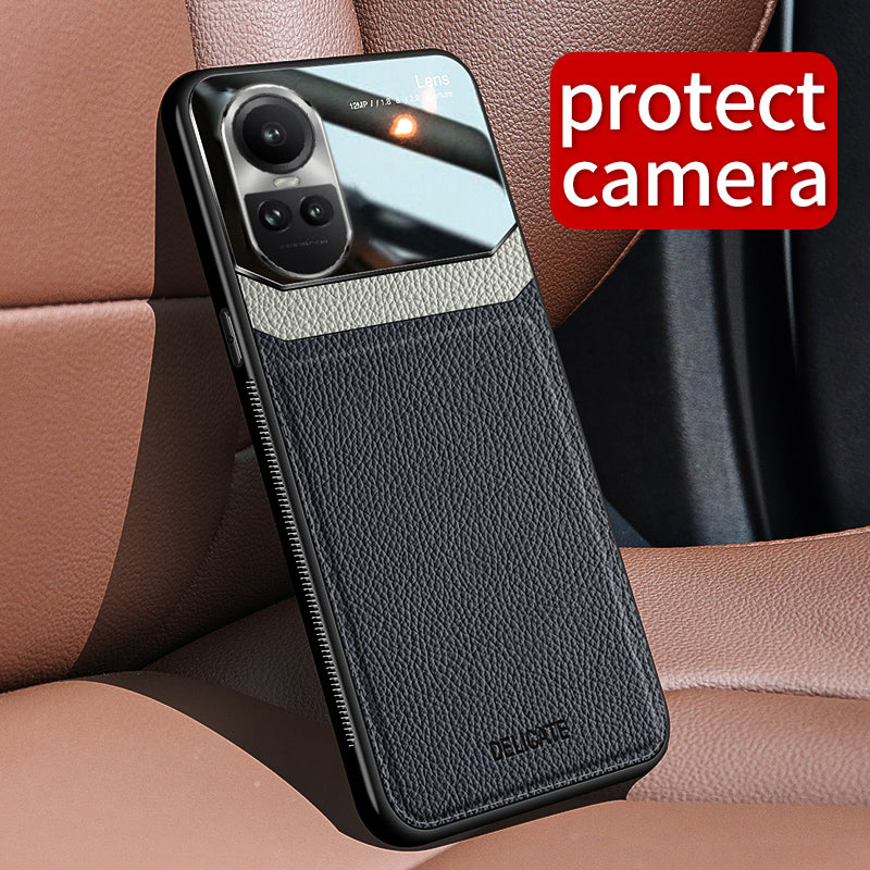 Oppo Reno 10 5G Premium Leather Lens Protective Case