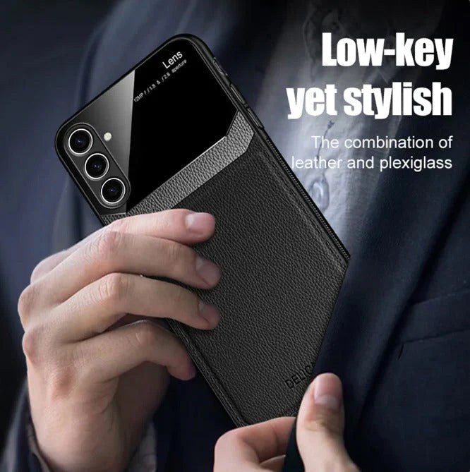 Galaxy S23 FE 5G Premium Leather Lens Protective Case